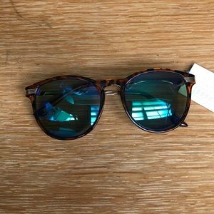 H&M Blue Lens Tortoise Shell Sunglasses
